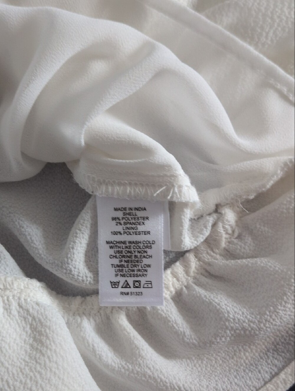 CeCe Cream Ruffle-Hem Button Front Blouse - Picture 3 of 8